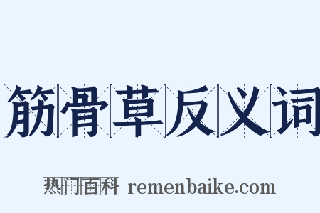 筋骨草反义词是什么意思的图片